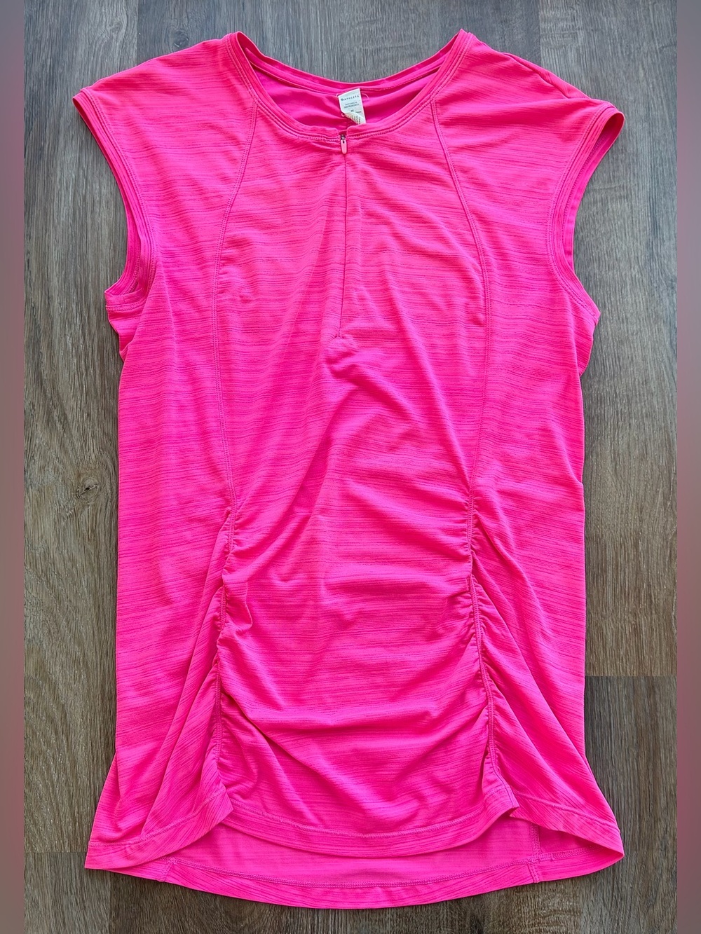 ATHLETA | Pacifica Contoured Tank Top | Ruched Athletic | Running Shirt